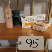 Soaps, Candle Warmer, Chantily talc