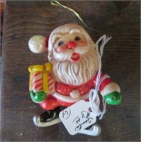 Japan Plastic Santa Ornament