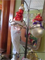 Snowman & Santa Face Ornaments