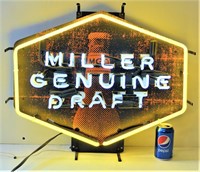 Neon Miller Genuine Draft MGD Sign Works!
