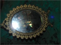 Lovely Shamrock Brass Dresser Mirror