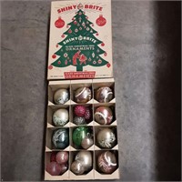 VINTAGE Christmas glass ornaments