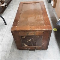 Vintage wood file box