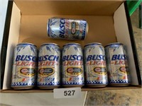 Empty Nascar Beer Cans