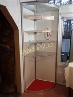 Rounded Glass Corner Display Unit