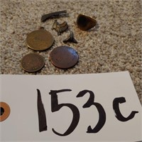 Ring, Shark tooth, tokens, pins