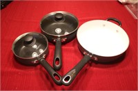 WEAR EVER POTS AND CUISINART SKILLET