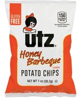 Utz Potato Chips, Honey Barbeque – 1 oz. Bags 60Ct