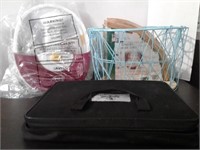 Baskets, Corner Shelves, Knife Set & Footbath