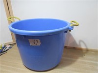 One Blue muck bucket
