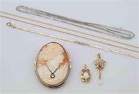 (6) PIECE GOLD JEWELRY GROUP