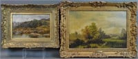 (2) 19THC. SIGNED LANDSCAPE PAINTINGS