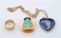 (4) PIECE GOLD JEWELRY GROUP
