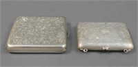 (2) STERLING SILVER CASES INCL. TIFFANY