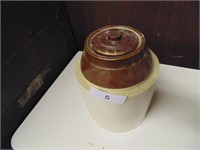 ~1 Gallon Stoneware Jar w/ Lid