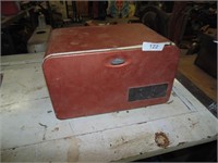 Vintage Metal Bread Box w/