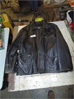Leather Jacket Coat - Medium, NYLine
