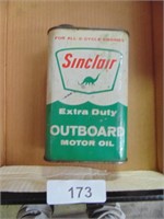Sinclair Outboard Motor Can - Empty