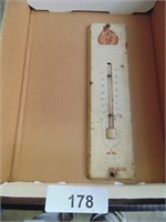 Standard Oil Metal Thermometer, Faded