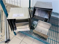 Lot of Stainless Steel Buffet Risers