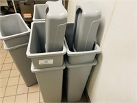 Slim Jim Trash Cans w/Lids