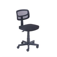 Mesh Task Chair with Plush Padded Seat, Black