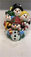 11in Snowman Family Cookie Jar