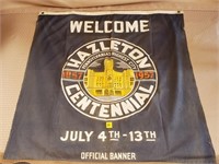 1857-1957 Hazleton Bicentennial Official Banner