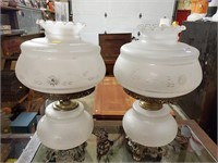 Pair of Gone with the Wind Lamps