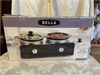 NEW IN BOX BELLA DOUBLE SLOW COOKER