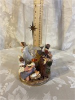 CHRISTMAS NATIVITY CANDLE HOLDER