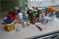 Box Lot of Spices & Kitchen Items