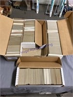 ASSORTED BOXES OF SPORTS CARDS