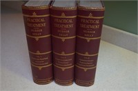 3 Volume Medical Books of Practical Treatment 1911