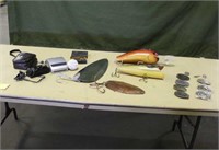 Assorted Household Items Including Decorative Lure
