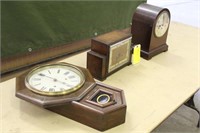 (3) Vintage Clocks, Work Per Seller