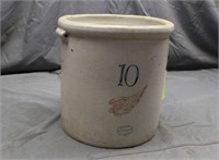 Red Wing 10-Gal Crock, Approx 15"x17"
