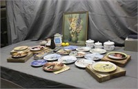Assorted Plates & Household Decor