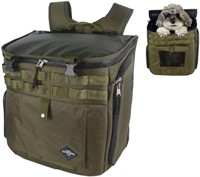 Dog Carrier Bag Cat Backpack -Army Green