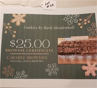 $25 Gift Certificate for 2 dozen Brownie/Caramel