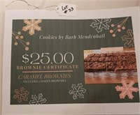 $25 Gift Certificate for 2 dozen Brownie/Caramel