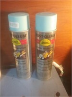 Two cans of Rustoleum High Performance light b