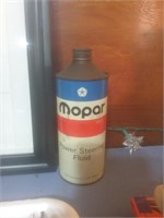 Vintage Mopar power steering fluid can