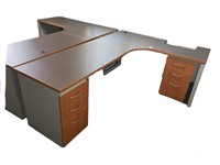 Corner Desk With Cut-Out