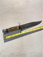 Original Bowie knife with stag handle. In very
