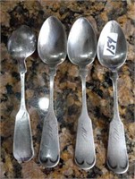 4 - 925 Sterling spoons 86.2 gtw