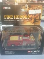 Corgi fire heroes fire truck in original box