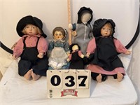 Amish dolls and  a Presbyterian doll.