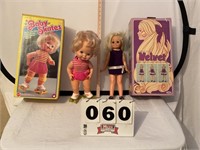 Velvet and baby skates dolls with original boxes