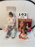 Miscellaneous doll lot To include Brooke shields